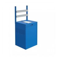 Armoire avec 2 rails support bacs à bec  Modulinfo - Sofame