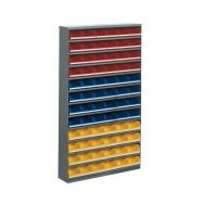 Armoire avec 72 bacs à bec - Basse - Sans porte