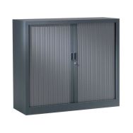 Armoire basse à rideaux 120 x 100 cm 7016 Anthracite