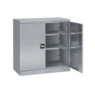 Armoire basse en inox - 2 portes