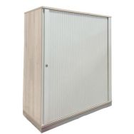 Armoire basse reconditionnée à rideaux - Sedus