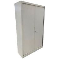 Armoire blanche reconditionnée 44x120x198 - Métal