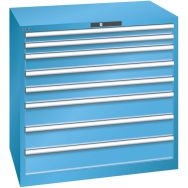 Armoire bleu clair 1023x725x1000 avec 8 tir. 75Kg