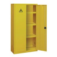 Armoire comptoir de stockage ECO 2 portes jaunes
