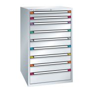 Armoire d'atelier 9 tiroirs TM Classic Hauteur 140 cm Thurmetall