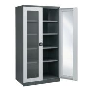 Armoire d'atelier à fenêtres transparentes