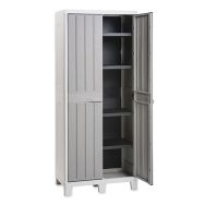 Armoire de jardin haute FLORIDA XL résine - gris
