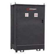 Armoire de rétention pour fûts plus étagère DrumBank - Armorgard