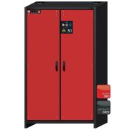 Armoire de sécurité Q-CLASSIC-30 Gris/Rouge RAL 3020 - asecos