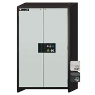 Armoire de sécurité Q-CLASSIC-90 Gris/Blanc RAL 9010 - asecos
