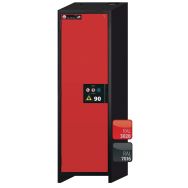 Armoire de sécurité Q-CLASSIC-90 Gris/Rouge RAL 3020 - asecos