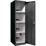 Armoire de sécurité noire stockage de batteries au lithium - Trionyx