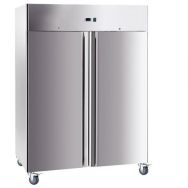 Armoire froid positif deux portes Ht 190/220cm roulettes reconditionnée