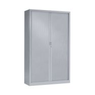 Armoire haute à rideaux 120 x 198 cm 7035 Gris