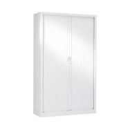 Armoire haute à rideaux 120 x 198 cm 9016 Blanc