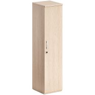 Armoire haute complète portes serrure Trendy e Visual Chêne