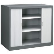 Armoire basse d'atelier à rideaux 1060x910x600 mm
