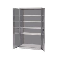 Armoire haute en inox - 2 portes