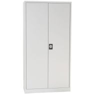 Armoire  haute portes battantes gris clair