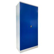 Armoire haute reconditionnée - À portes battantes - Bleu