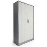 Armoire haute reconditionnée - Gris clair - Haworth