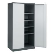 Armoire hte d'atelier à portes battantes 4 tablettes1000x1950x665 mm