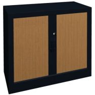 Armoire à rideaux 80 x 69 cm Hêtre/anthracite