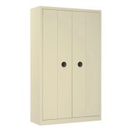 Armoire métal Luxe portes pliantes 120 x 198 cm 1015 beige