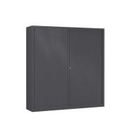 Armoire métal à rideaux  180 x 198 cm à monter coloris anthracite