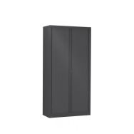 Armoire métal haute à rideaux ton uni à monter Vinco
