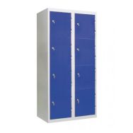 Armoire non visitable 8 cases - bleu