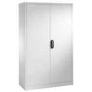 Armoire portes battantes gris,4 tablettes,H1950xL1200xP400mm
