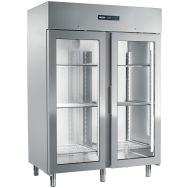 Armoire positive GN2/1, cuve inox,2 portes vitrées, 1400L-ENERGY1400TN/PV-Afinox