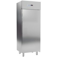 Armoire positive GN2/1 cuve inox poignée intégrée 1 porte 700L