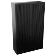 Armoire rideaux PVC H198xL120xP43 cm noir