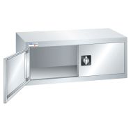 Armoire suspendue portes battantes tôle pleine hauteur 42 cm - Thurmetall