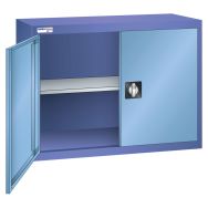 Armoire suspendue portes battantes tole pleine hauteur 80 cm