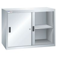 Armoire suspendue portes coulissantes tole haut. 80 cm prof. 35 cm