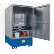 Armoires de stockage IBC double paroi Galvanisé - 1000 L