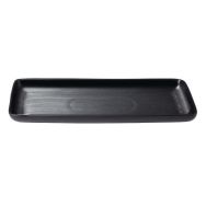 Assiette à grillade en grès noir-Blastone
