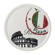 Assiette à pizza en porcelaine ø31 cm blanc-Rome