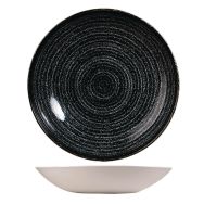 Assiette creuse en porcelaine ø24,8 cm noir-Studio Print-Churchill