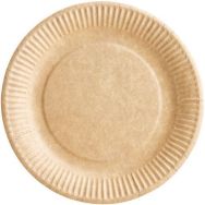 Assiette en carton ingraissable - 18 cm