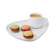 Assiette en porcelaine 20x16 cm blanc