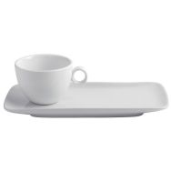 Assiette en porcelaine blanc- Eo