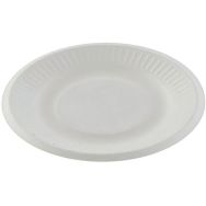 Assiette jetable carton blanc 18cm x50