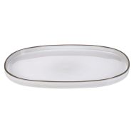 Assiette ovale en porcelaine-Caractere-Revol