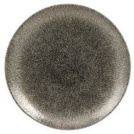 Assiette plate en porcelaine-Raku