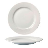 Assiette plate en porcelaine ø16 cm blanc-Delta