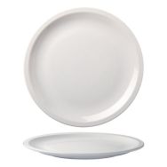 Assiette plate en porcelaine ø24 cm blanc-Romus